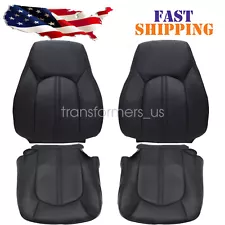 For 2008 2009 2010 2011 Cadillac CTS Front Bottom Back Leather Seat Cover Black