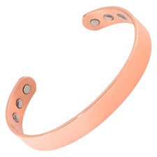 New Solid Copper MagneticTherapy Bracelet Pain Men High Power Magnets Wide Grand