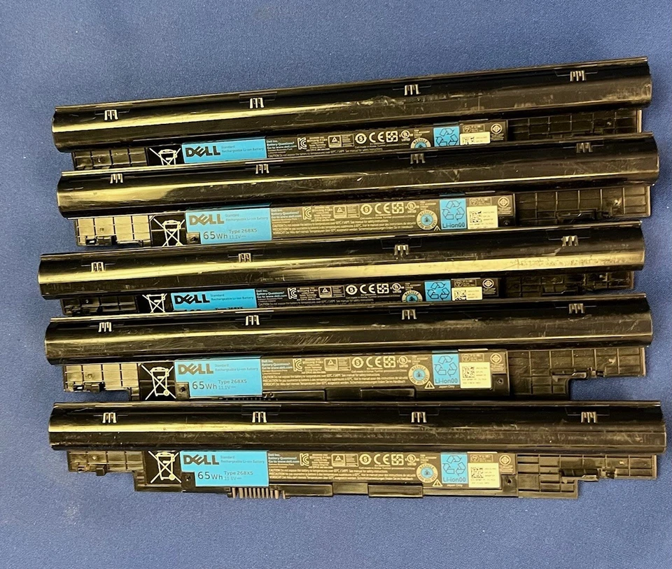 Lote de 5 baterías Dell OEM 65wh 268X5 para Dell Inspiron 13Z 14Z -BIOS "Normal" Foto 2 de 2