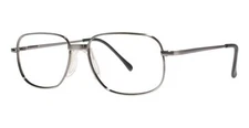 MODERN OPTICAL KEITH MEN'S METAL EYEGLASSES 58-16-150 ANT. SILVER WITH SOFT CASE
