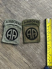 US made, Merrowed-edge, OD and ACU 82nd ABN Patch / SSI  2000s