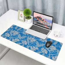 Detroit Lions Oversize Rubber Keyboard Pad Printed Mouse Pad 11.8x31.5in