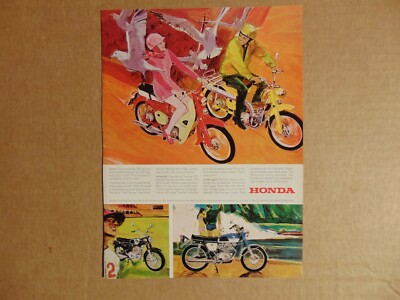 1968 HONDA 50 vintage art print ad