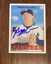 Brian McCann Signed 2016 Topps Heritage #25 New York Yankees Astros Braves Auto