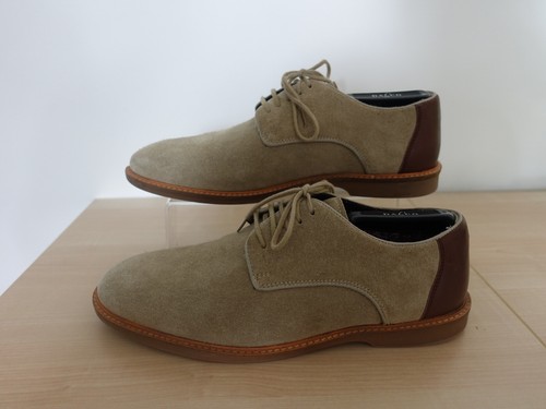 Men's Oxford Shoes size Gabicci Brogues Beige & brown suede/leather - Picture 9 of 10