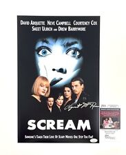 Scream 1 Lynn McRee Signed Horror Movie 11x17 Poster Maureen Prescott JSA COA 👻 Scream 1 Lynn McRee Signed Horror Movie 11x17 Poster Maureen Prescott JSA COA 👻