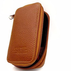Parker-Genuine-Leather-Zippered-Safety-Razor-amp-Double-Edge-Blade-Travel-Case