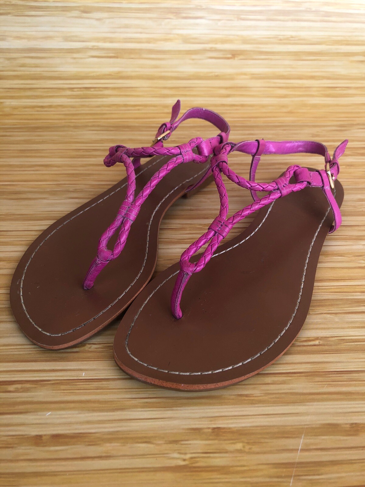 Ralph Lauren 6.5 Braided Woven Pink 