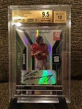 2004 Donruss Elite Eli Manning RC Auto /125 Graded BGS 9.5 GEM MINT W/10 POP 1/4