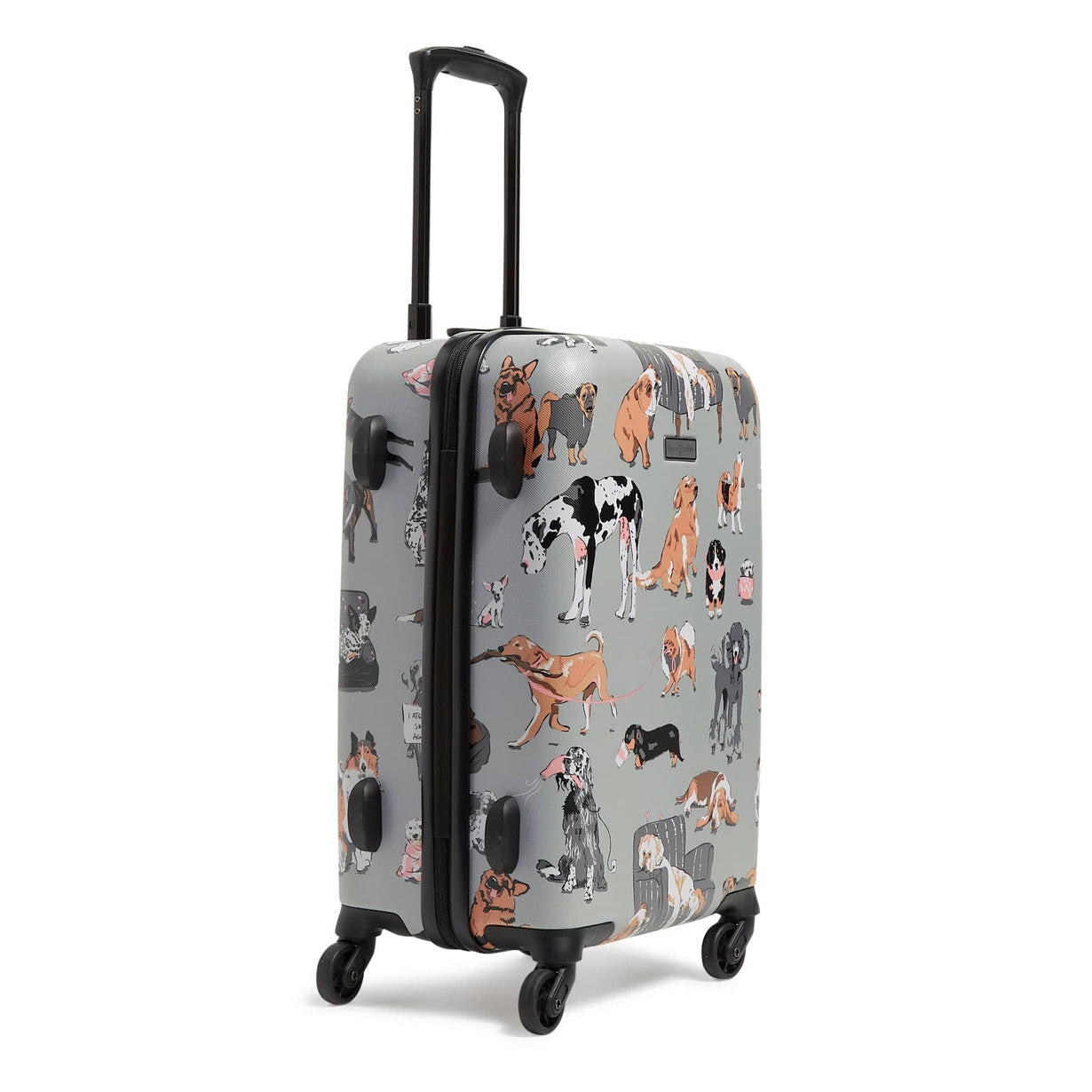 Vera Bradley Dog Show 26" Spinner Hardside Luggage Carry On Bag Lock