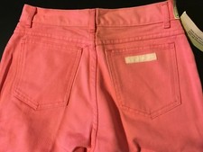 Vintage 80s NWT Jordache Girls Pink Denim Jeans Size 12 Made USA