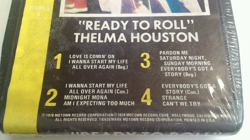 Thelma Houston 8 Track Tape NOS Rare VHTF Sealed Vintage 1978 Ready To Roll - Image 2 of 4