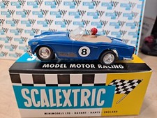 SCALEXTRIC C84 TRIUMPH TR4  NO8 TOTALLY REBUILT IN RE PRO BOX SUPERB CONDITION