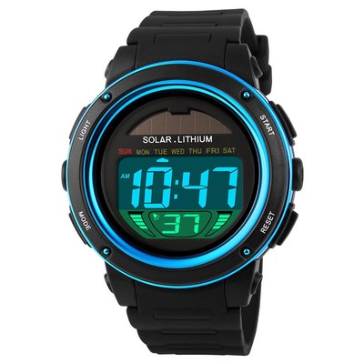 MASTOP Multi Function Solar Power Watch LED Sport Watches Digital Waterproof ...