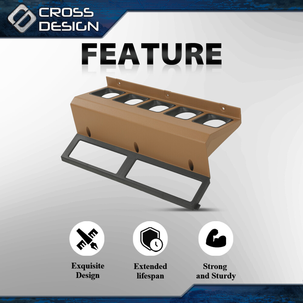 Fit For 1987-95 Jeep Wrangler YJ Center Gauge Radio Dash Bezel Trim Yellow New thumbnail 8