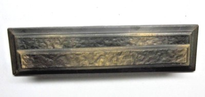 Amerock 185 Hammered Japanned Bronze Drawer Pull Handle Backplate 3'' Centers MCM