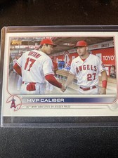 Mike Trout/Shohei Ohtani MVP CALIBER Angels Veteran Card 2022 Topps Update US115