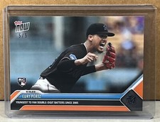 2023 TOPPS NOW #733 EURY PEREZ MIAMI MARLINS ROOKIE youngest Orange Parallel 5/5