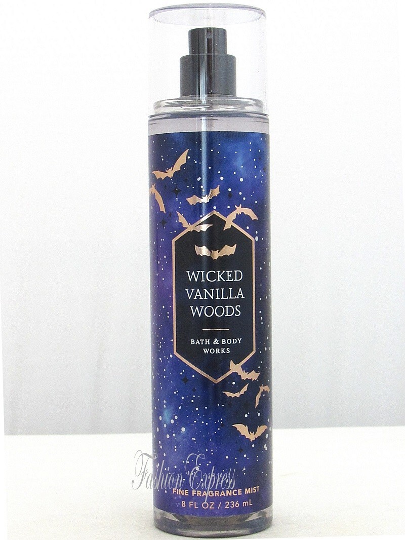 BATH & BODY WORKS WICKED VANILLA WOODS FRAGRANCE BODY MIST SPRAY 8