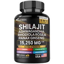 Shilajit Multivitamin Turmeric, Ashwagandha, Ginger, Cordyceps Mushrooms 60 cap