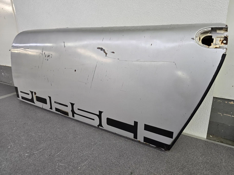 USED ORIGINAL GENUINE PORSCHE 914 914-6 DRIVERS DOOR BARE SHELL SILVER 1970-72 - Изображение 2 из 4