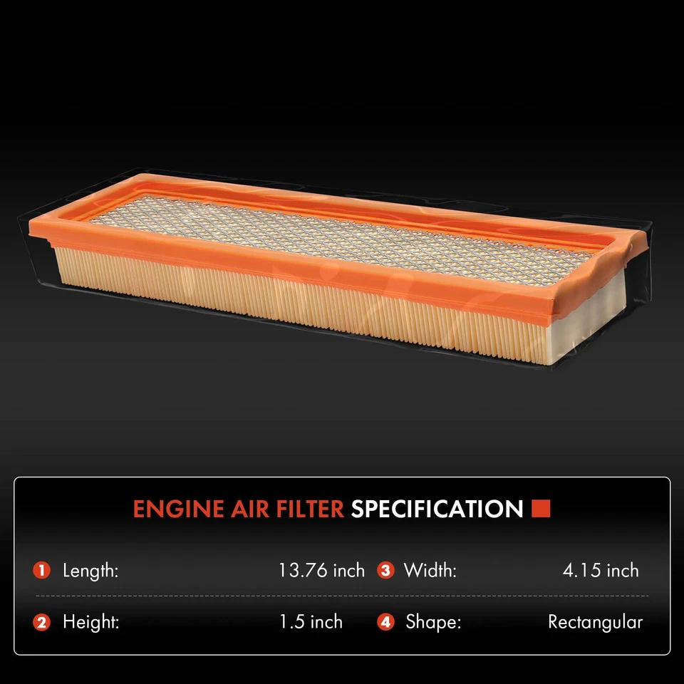 Воздушный фильтр двигателя для Chevy Caprice 1990-1993 Buick Roadmaster 1991-1993 старые - Изображение 2 из 4