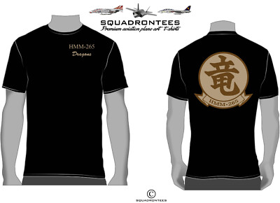 HMM-265 Dragons Squadron T-Shirt D2, USMC Licensed Product