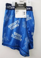 The Office TV Show Mem's 2XL 44-46 Boxer Brief Underwear 2-Pack Blue LOGO Band*Z