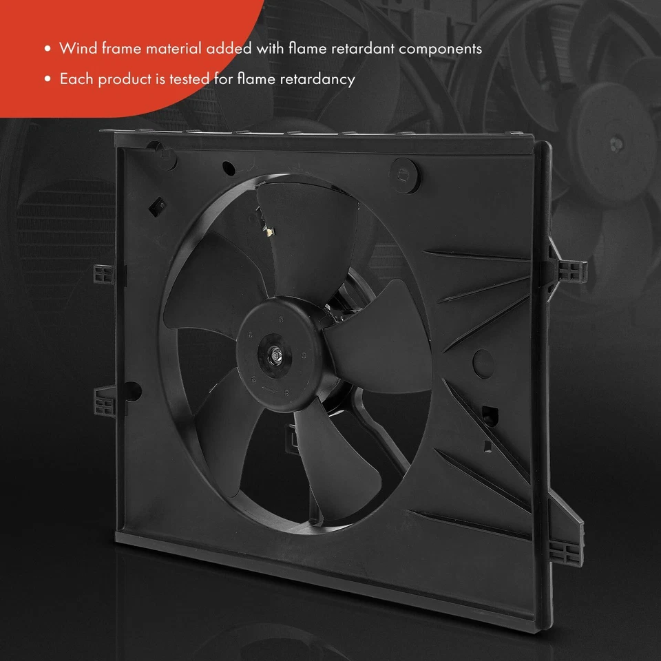 Conjunto de ventilador de refrigeração do radiador com cobertura para Mazda MX-5 Miata 2006-2015 L4 2.0L - Imagem 3 de 4