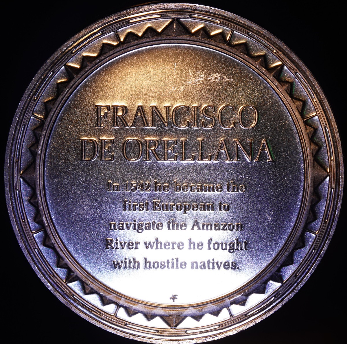 Francisco De Orellana Amazon River Natives Franklin Mint 925