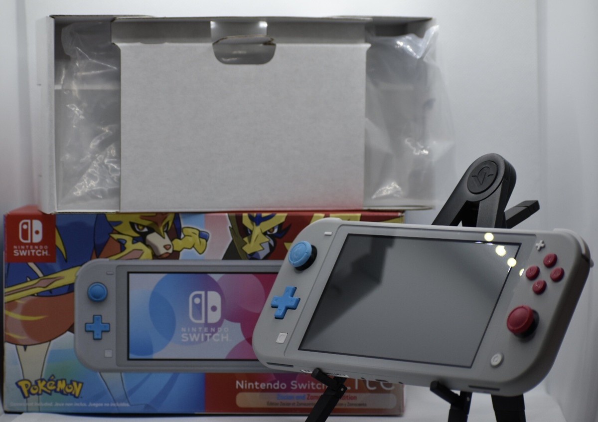 Nitendo Switch Lite Zacian and Zamazenta Game Console - Gray Nitendo Switch Lite Zacian and Zamazenta Game Console - Gray