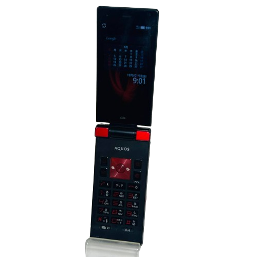 SHARP SHF31 au AQUOS K Flip Phone Cell Phone Red Good | eBay