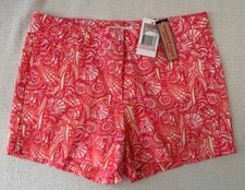 VINEYARD VINES NWT Pink Shell Allover Boulevard Shorts Girl s Sz 10 White 49.50