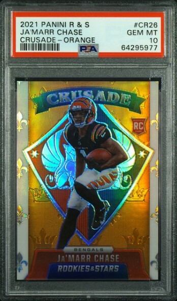 JaMarr Chase Panini Rookies & Stars Crusade #CR26 Orange