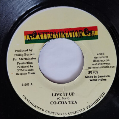 Cocoa Tea - Live It Up / VG / 7'''', RP
