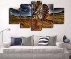 Motorcycle Dirty Motorbike Race Canvas Prints Painting Wall Art Home Decor 5PCS