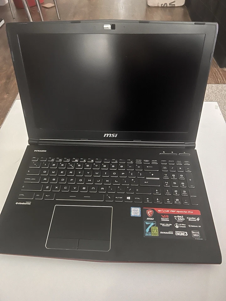 MSI Apache Pro GE62VR 7RF 15 Gaming Laptop Intel Core i7 16GB 512GB SSD GTX 1060 - Image 2 of 3