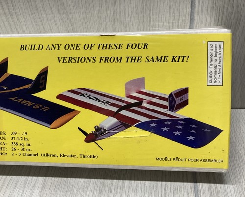 Sealed VTG RC Balsa Wood Airplane Kit Sig Wonder RC66 Bruce Tharpe Design Plans - Picture 7 of 18