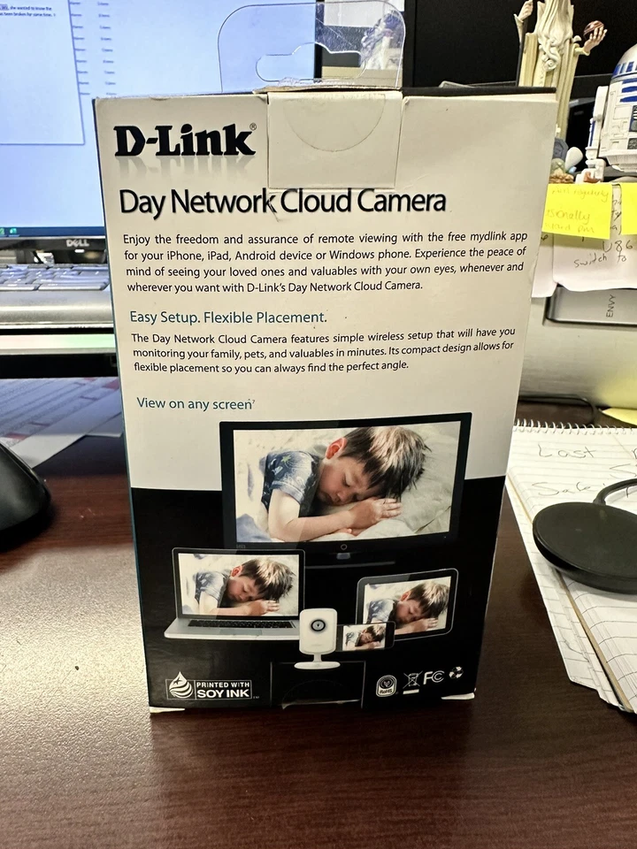 D-Link DCS-930L Wireless Day Network Cloud Camera Surveillance Motion Detection - Image 3 of 4