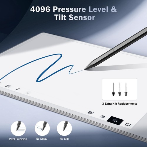 Stylet Magnétique Compatible avec Remarkable Paper Pro avec Gomme Stylo Numér... - Photo 6/7