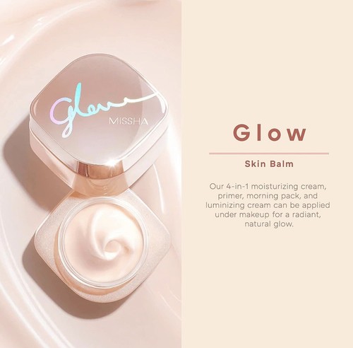 Glow Skin Balm 1.69 Fl Oz 4-In-1 Primer Moisturizing Cream Morning Pack Lot of 2 - Picture 7 of 11