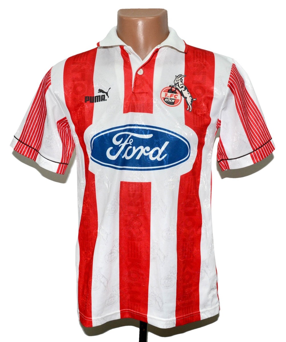 FC KOLN GERMANY 1995/1996 HOME FOOTBALL SHIRT PUMA SIZE XS