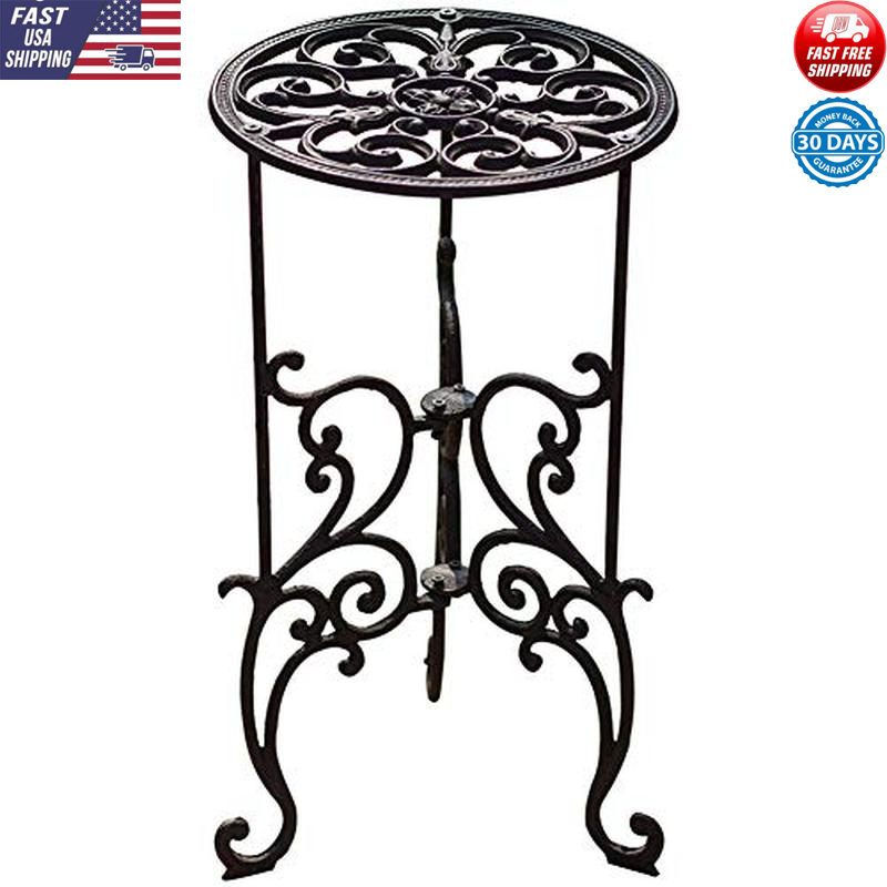 Cast Iron Plant Stand 1-Tier 19.3