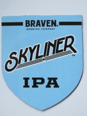 Beer Brewery Refrigerator Magnet: BRAVEN Brewing Skyliner IPA ~ Brooklyn, NY