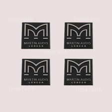 4pcs Replacement Martin Audio Plastic Sticker Speaker logo Badge 40mm x 40mm