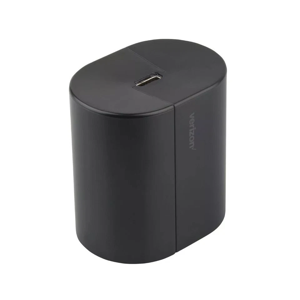 Cargador de pared Verizon 30W carga rápida USB-C - negro/rojo Foto 2 de 4
