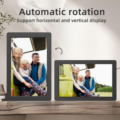 Digital Picture Frame:1024x600 HD IPS Display with Remote Control, USB - Picture 4 of 6