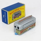 Matchbox - 74 Mobile Canteen V1 - Silver Plastic Wheels - Regular Wheels Lesney