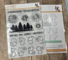 Simon Says Stamp Firework Friends Clear Stamp Set and Matching Dies~~New
