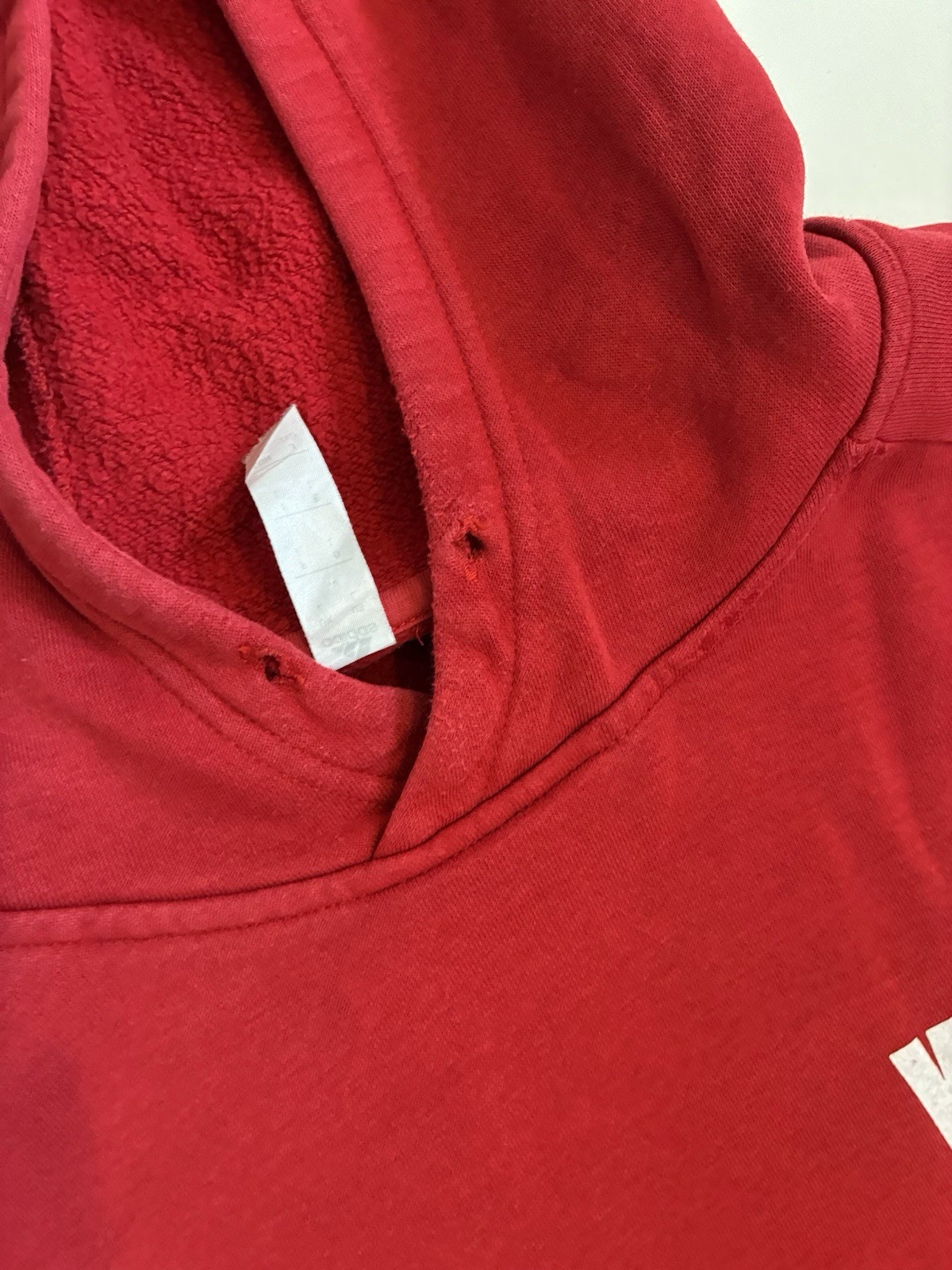 Adidas Mens Large L Red Vanessa Transporte Fleece Pullover Hoodie Spellou image 6